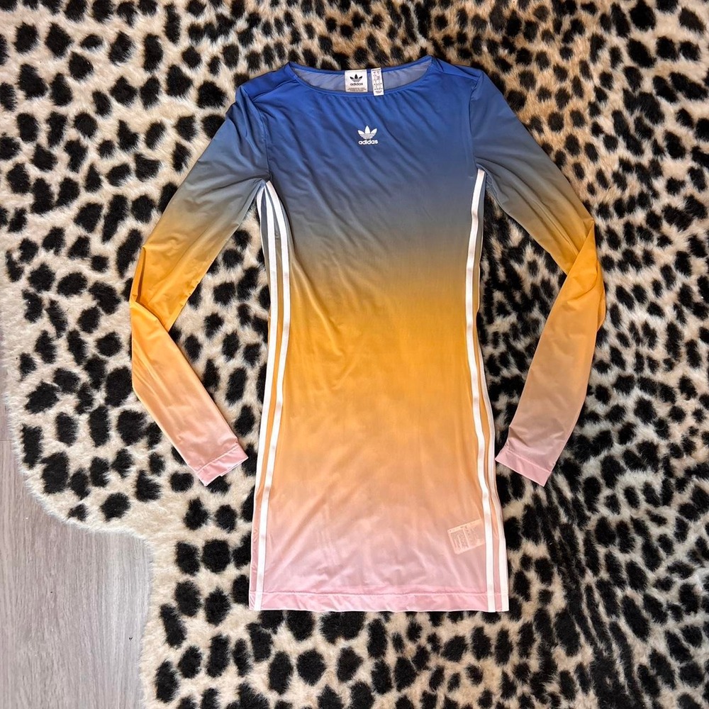adidas ombré bodycon mini dress 🌈✨